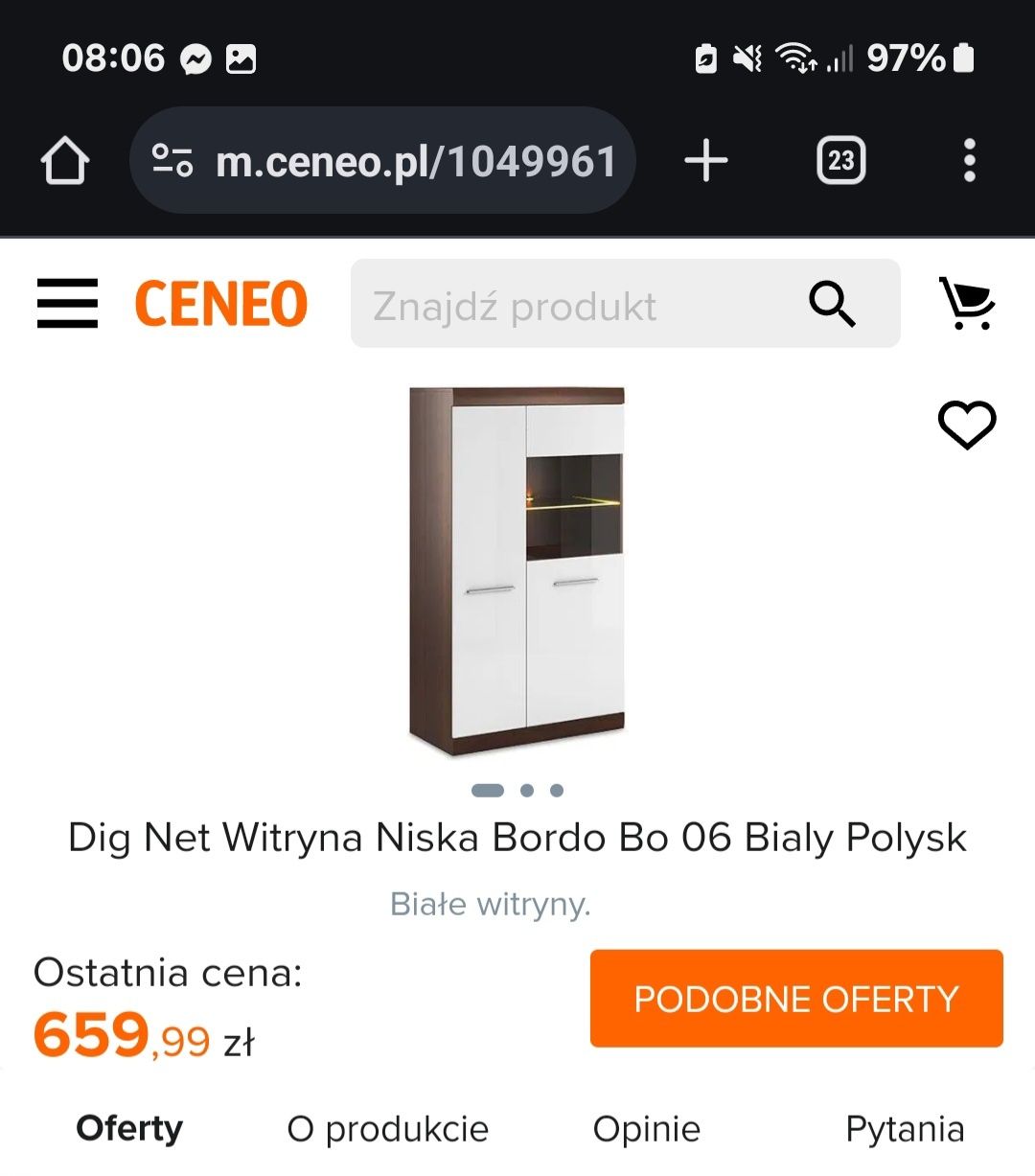 Przestronna witryna BORDO BO-06