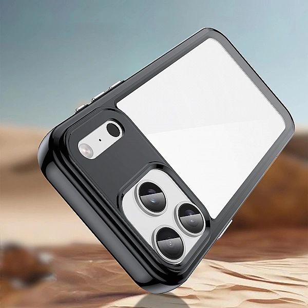 Etui Outer Space na iPhone 17 Pro Max - czarne przezroczyste