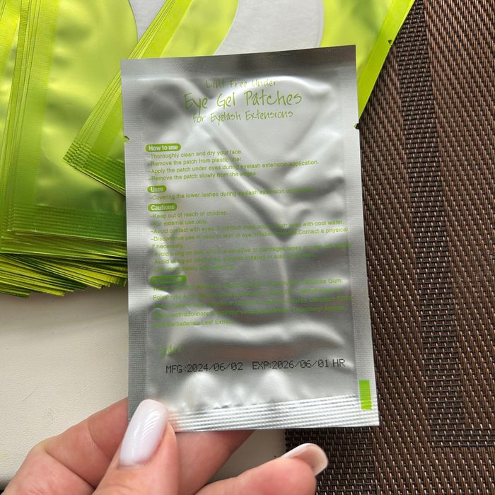 патчі для нарощення і ламінування вій 48 пар