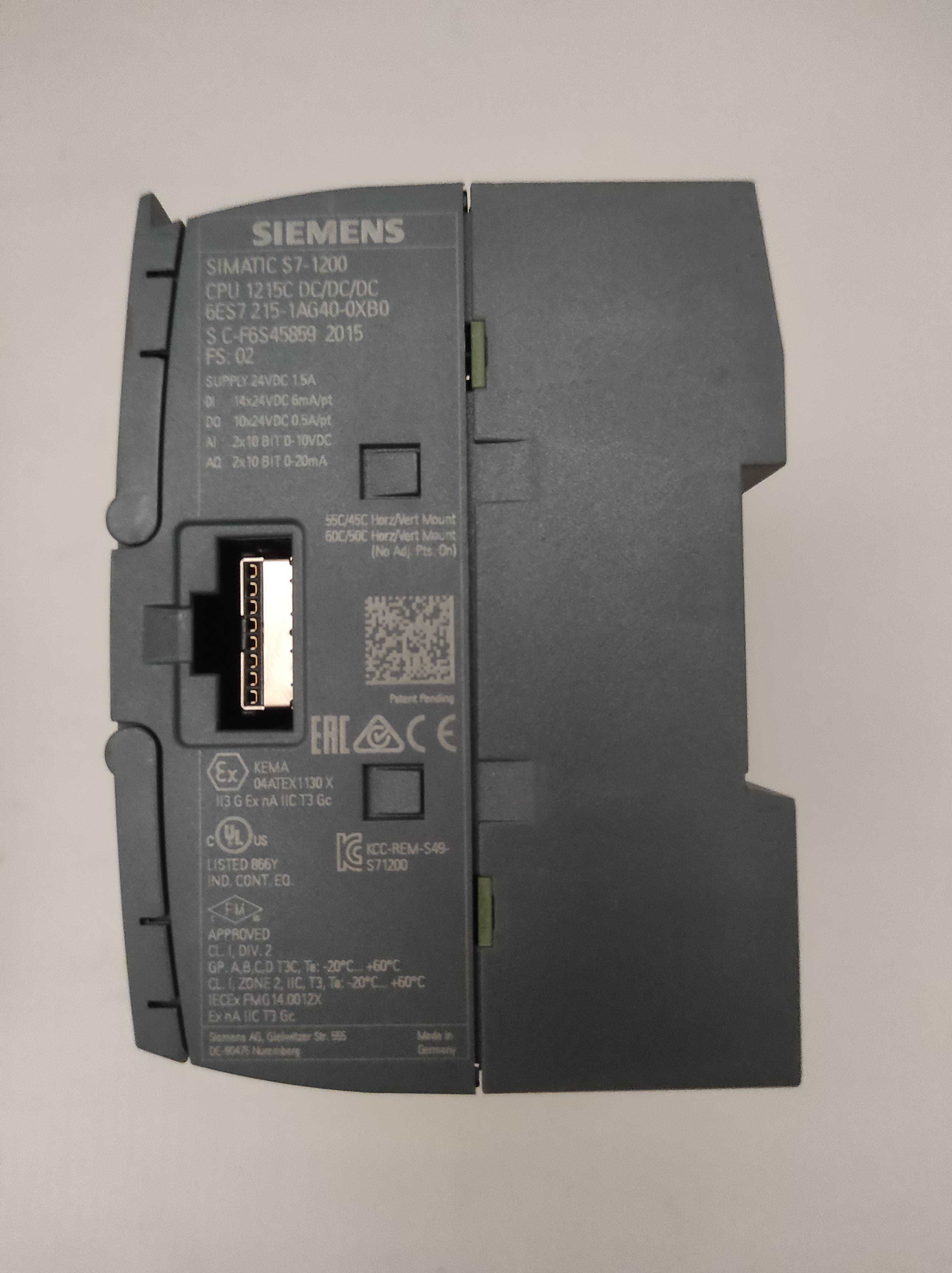 Контролери Siemens Simatic S7-1200 CPU 1212 CPU 1214 CPU 1215