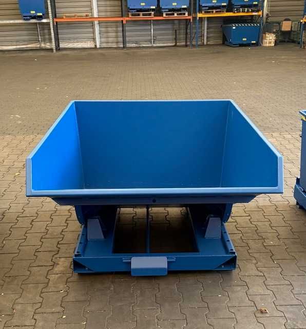 Kontener samowyładowczy 900L / Pojemnik metalowy do wózka widłowego
