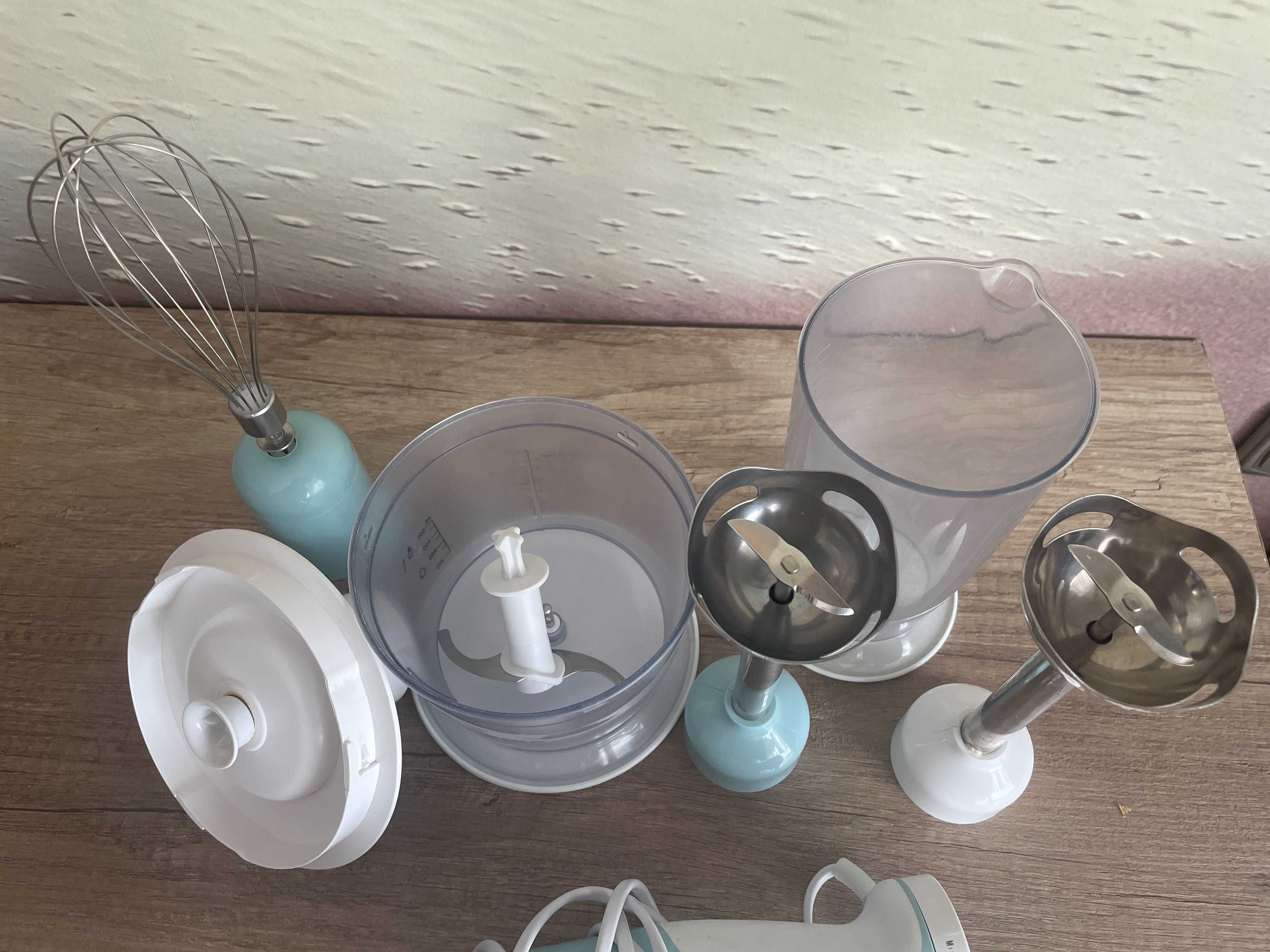 Blender ręczny SilverCrest Lidl - zestaw błękitny