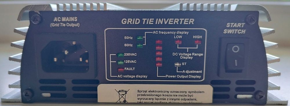 Fotowoltaika balkonowa inwerter solarny sieciowy przetwornica 500WMPPT
