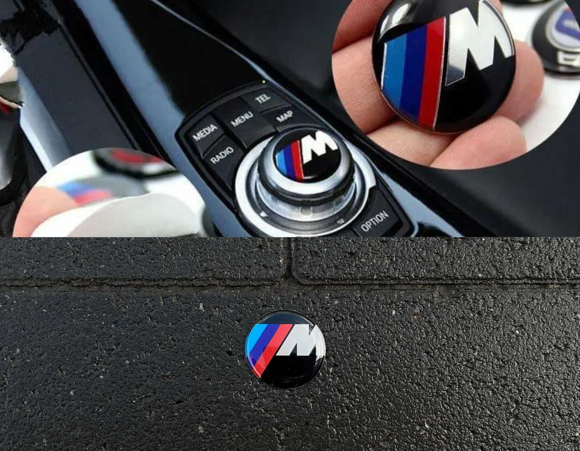 Наклейка пульт мультимедии джойстик бмв BMW M 29мм E60 E70 E90 F10 F30