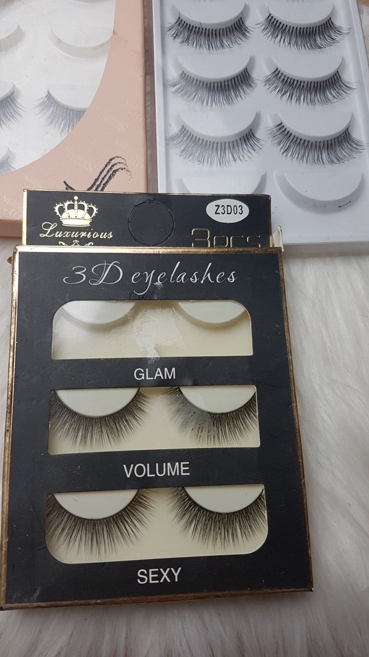Rzęsy sztuczne czarne lashes na pasku
