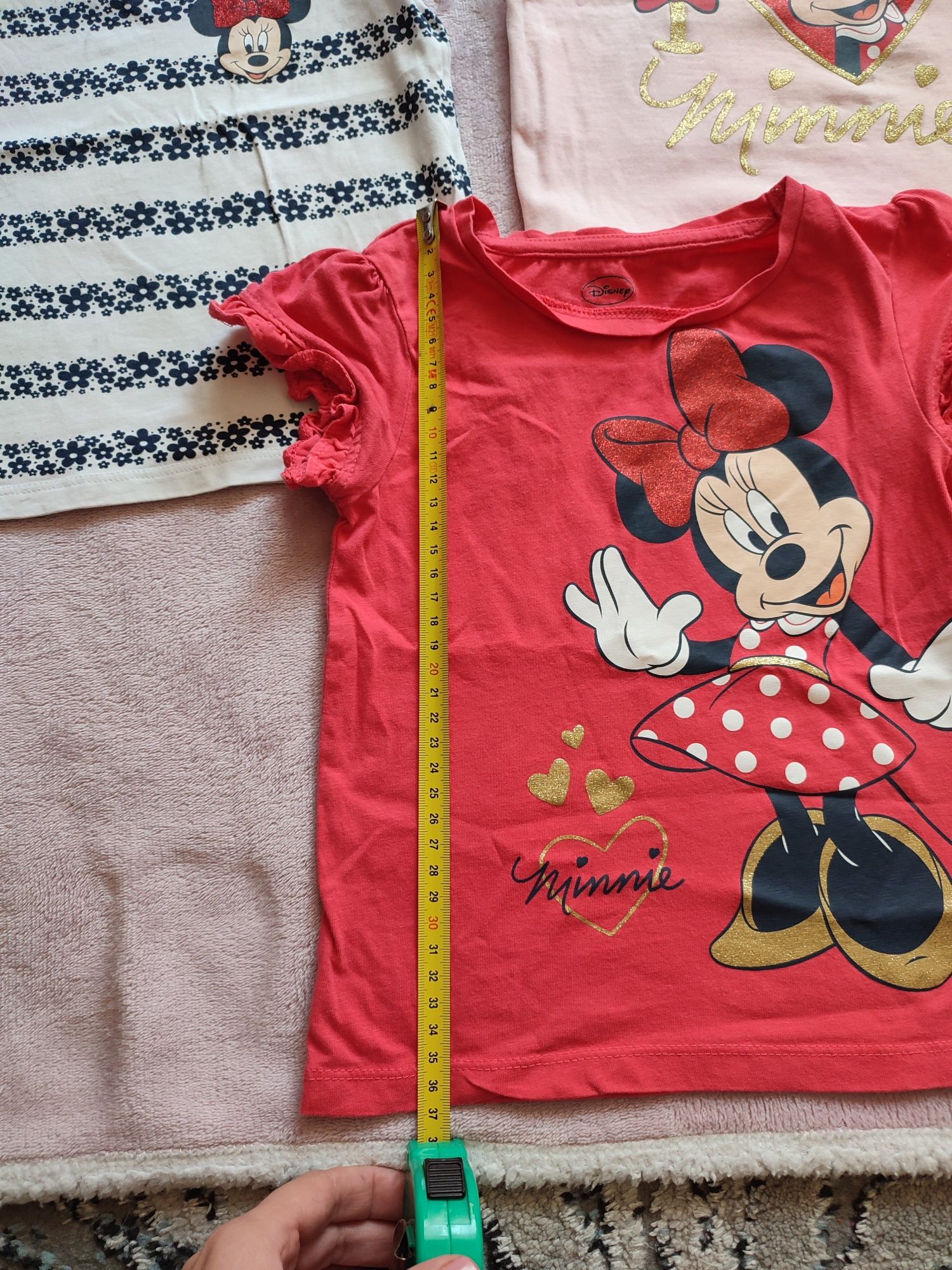 Zestaw T-shirt koszulki na krótki rękaw dla dziewczynki c&a 98 110