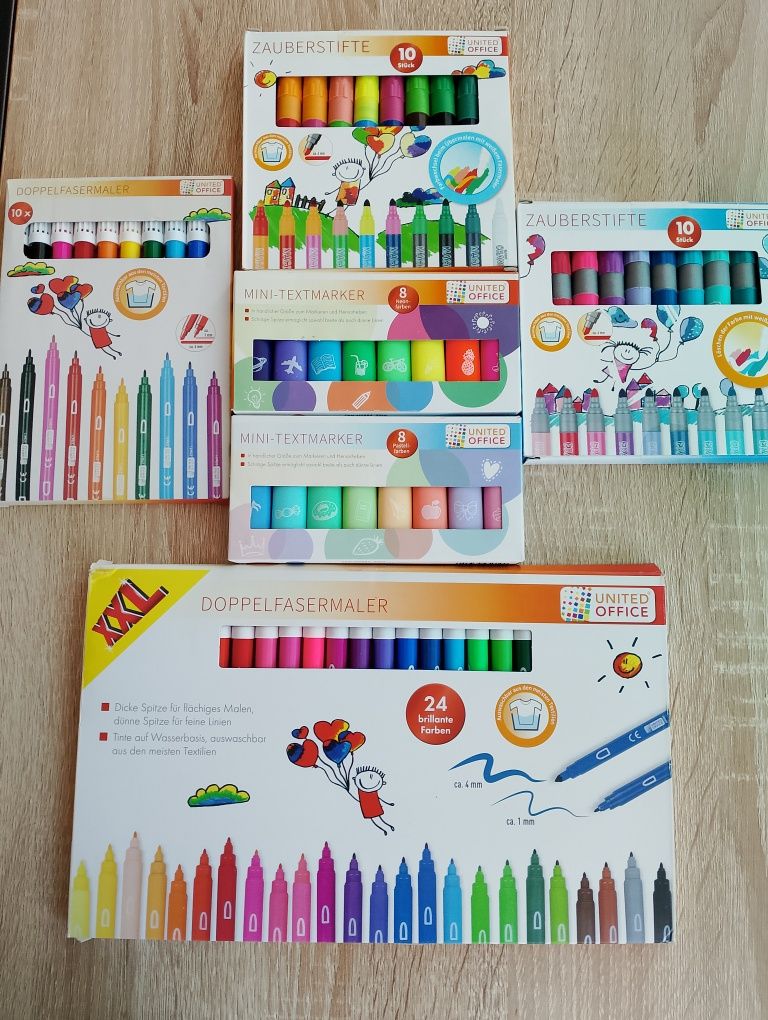 Zestaw mazaków 6 opakowań