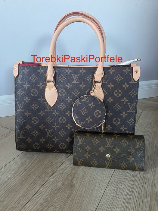 Nowy zestaw Louis Vuitton , torebka A4 + portfel , OSTATNI.