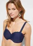 B.P.C biustonosz bikini granatowe usztywniane ^42 (80D)