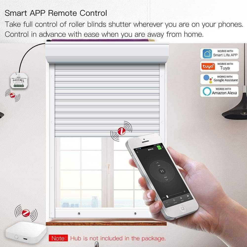 Inteligentny przełącznik sterownik rolet dopuszkowy- Tuya Zigbee RF433