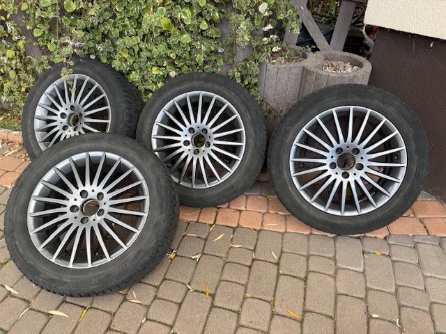 Felgi aluminiowe 17 z czujnikiem + opony (Fabryczne Mercedes Benz)