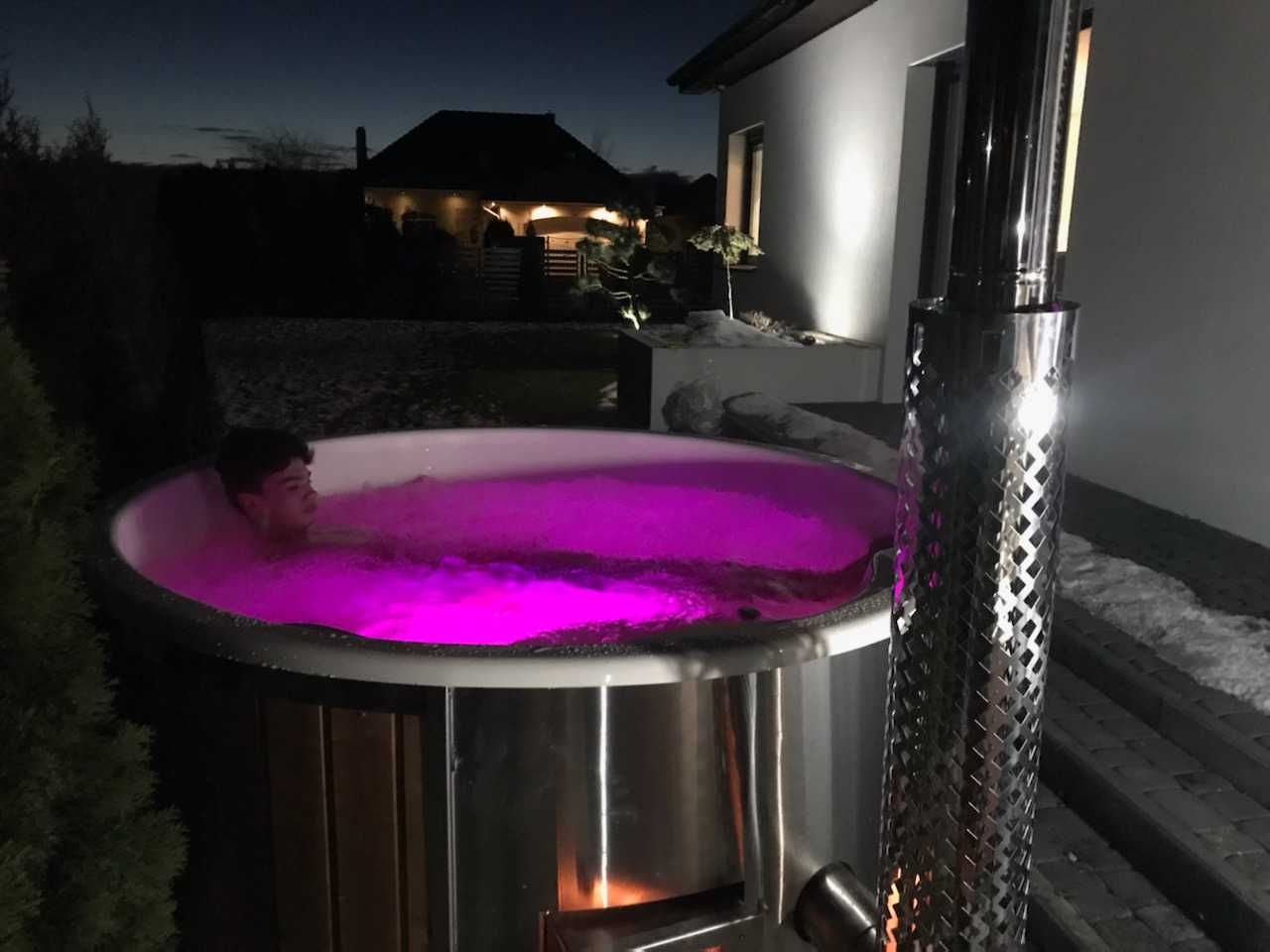 Balia Kąpielowa Bania Ruska Gorąca Beczka Sauna Basen Jacuzzi Led