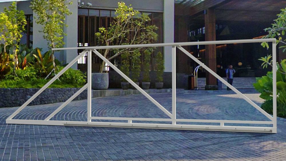 BRAMA PRZESUWNA rama SAM wypełnij MALOWANA proszkowo RAL