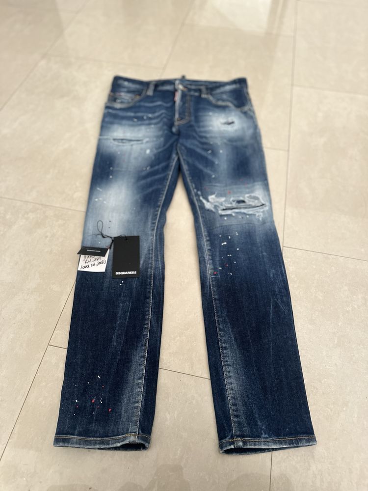 Oryginalne jeansy Dsquared2 z paragonem