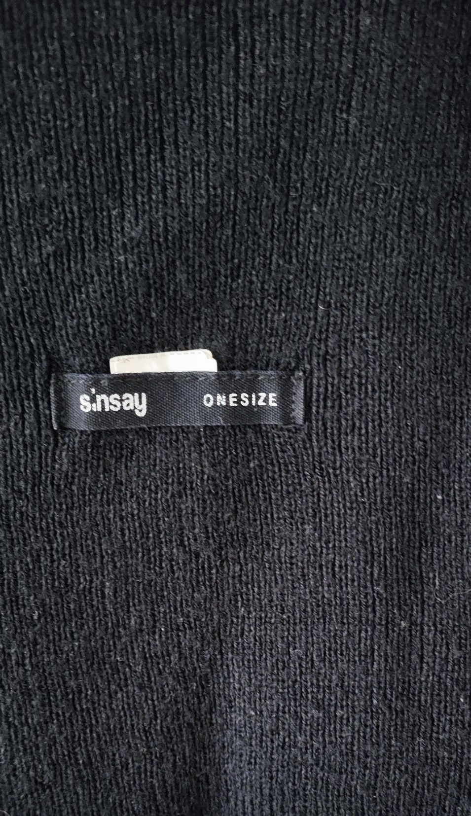 Sinsay One size czapka czarna r. L