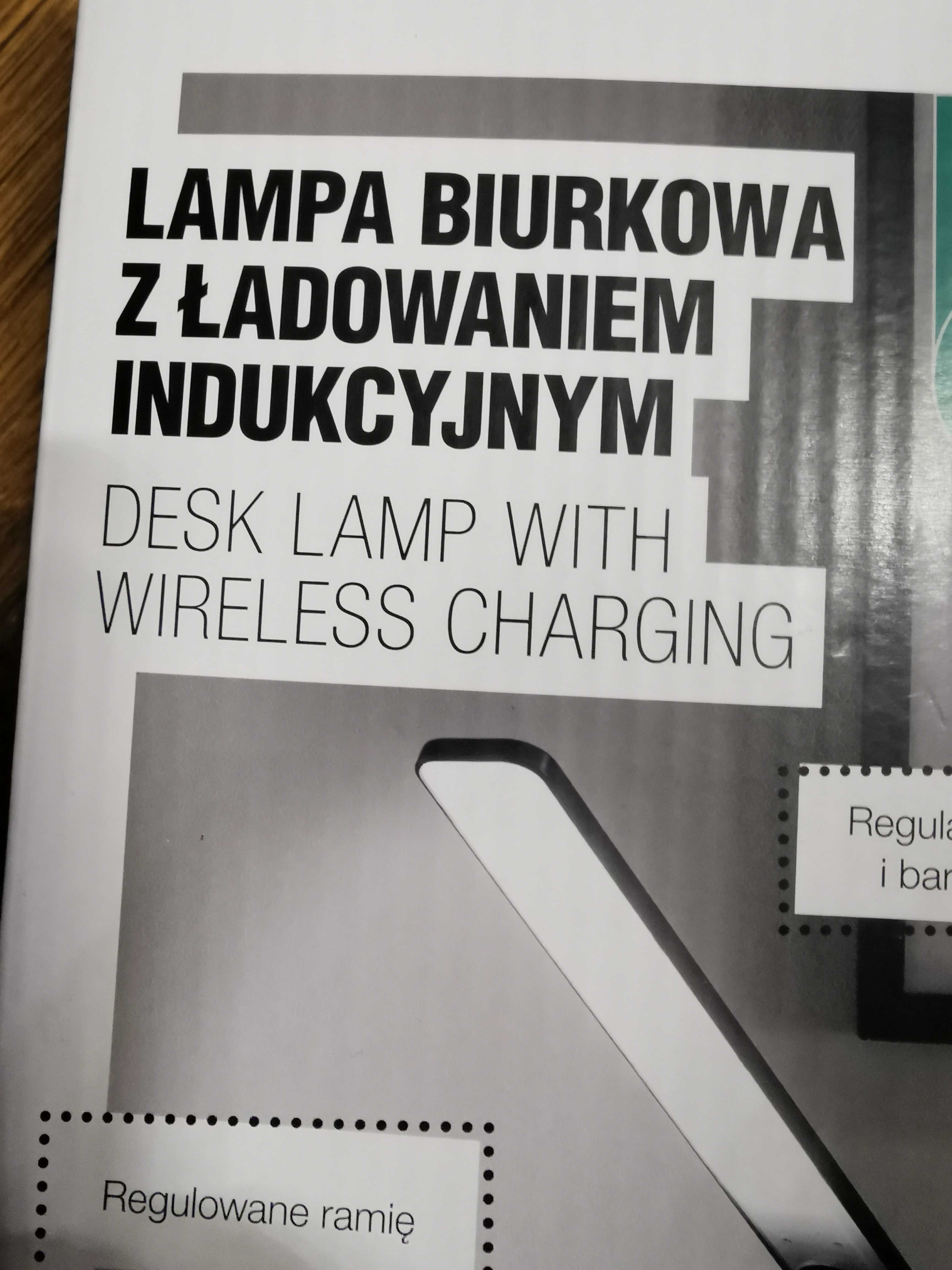 Lampka biurkowa z ładowaniem i wyświetlaczem LCD Data Czas Temp. Nowa