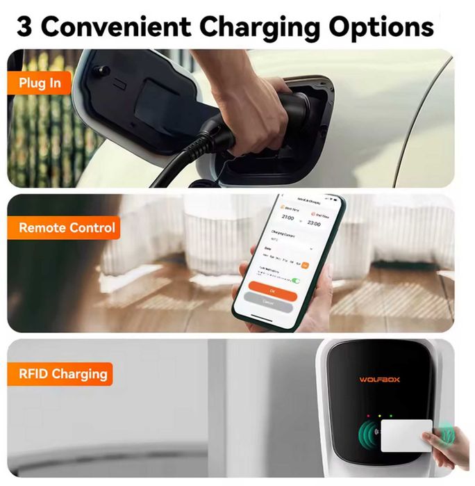 Wallbox Carregador - 7 kw - 32 A - APP e Cartões - Eletricos Hibridos