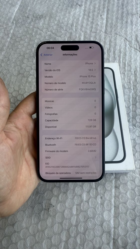 Vendo iPhone 15 Plus [NOVO C/GARANTIA]