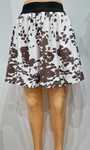 Spódnica damska w krowie łaty, M/L, mini