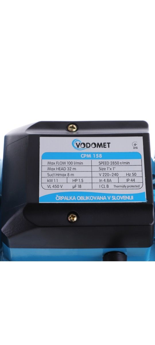 Vodomet JET 100 , CPM 158 насос поверхностный центробежный