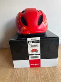 Nowy kask rowerowy dla dzieci MET Buddy animals UN 46/53