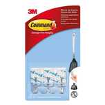 3M Command Haki Z Metalowym Uchwytem  Średnie Bezbarwne 3 Szt.