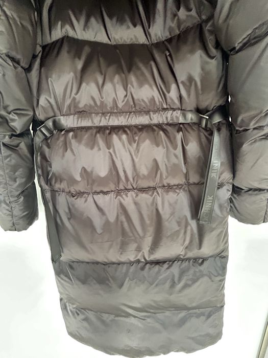 Kurtka zimowa Ochnik długa z kapturem nowa.