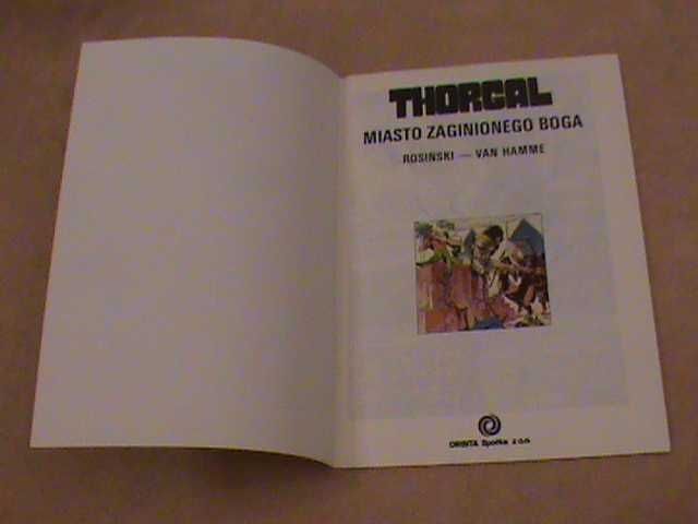 Thorgal wydanie I 1990 r. Z bardzo ciekawym błędem w druku!