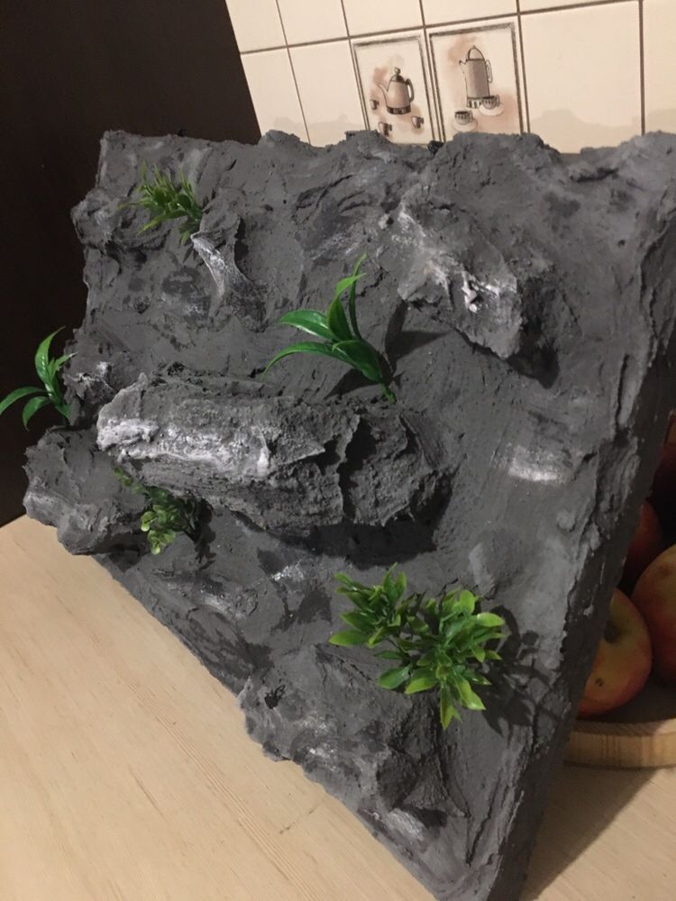 Tło 3D wystroj terrarium jasZczurka wąż pająk