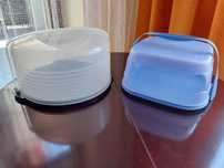 Tupperware, pojemnik na tort i pojemnik tzw jabłecznik.