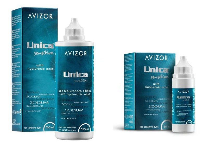 Розчини для контактних лінз Unica sensitive 60ml, 100ml, 350мл Avizor