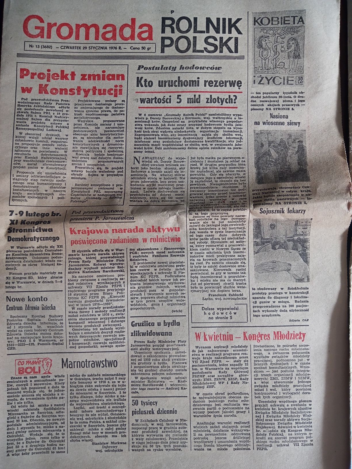 Gazety Gromada Rolnik Polski -2 sztuki
