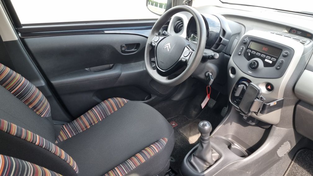 Citroën C1 Wersja II 1.2 Benzyna 5drzwi Czarny Klima Nowy rozrząd Ledy