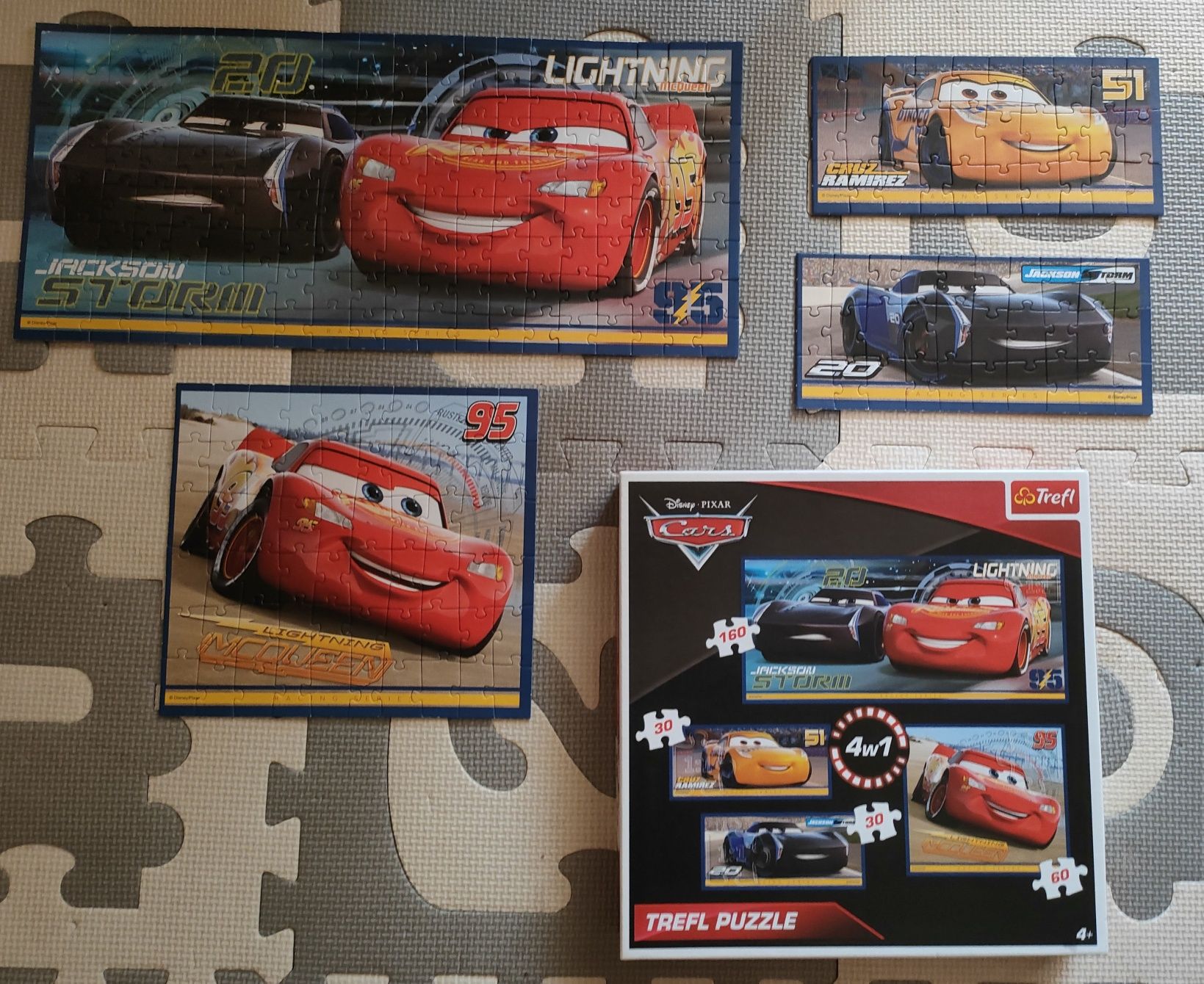 Puzzle dla 4 latka zestaw 4 szt