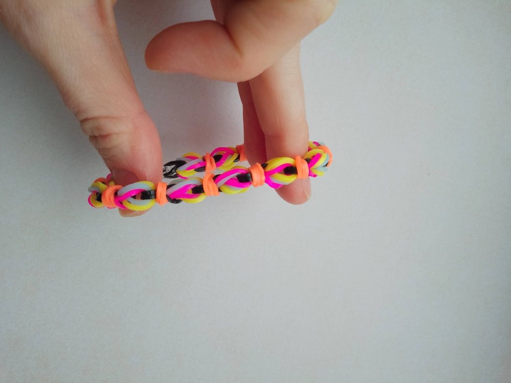 Bransoletka z gumek Loom bands kolorowe balony