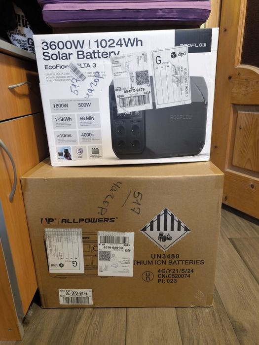 Зарядна станція EcoFlow Delta 3, 1800 Вт, 1024 Вт*год (електростанція