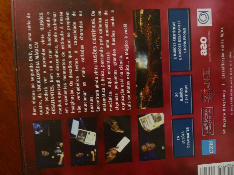 Luís de Matos - Ilusionismo - 4 DVD - Enciclopédia Mágica