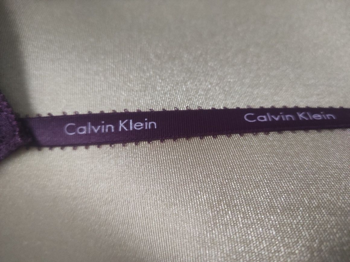 Calvin Klein biustonosz stanik kolorowy koronka logo logowany 75B 75 B