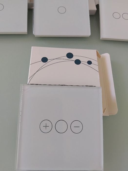 Smart Home Oswietlenie led Dotykowy zestaw WiFi szklany biały