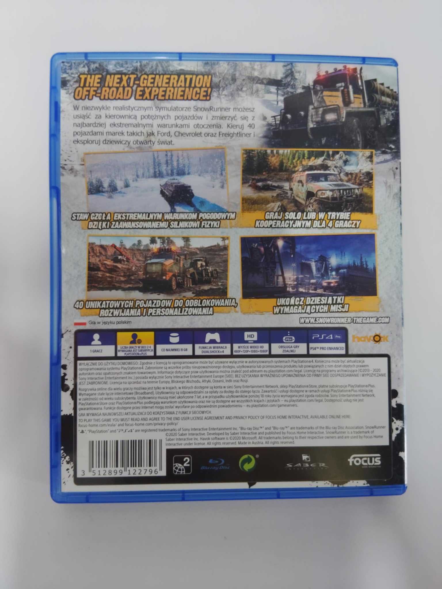 SnowRunner PS4 Polskie napisy są w grze Snow Runner