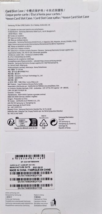 Nowe oryginalne etui Card Slot Case Samsung Galaxy A34 Czarne 6 sztuk