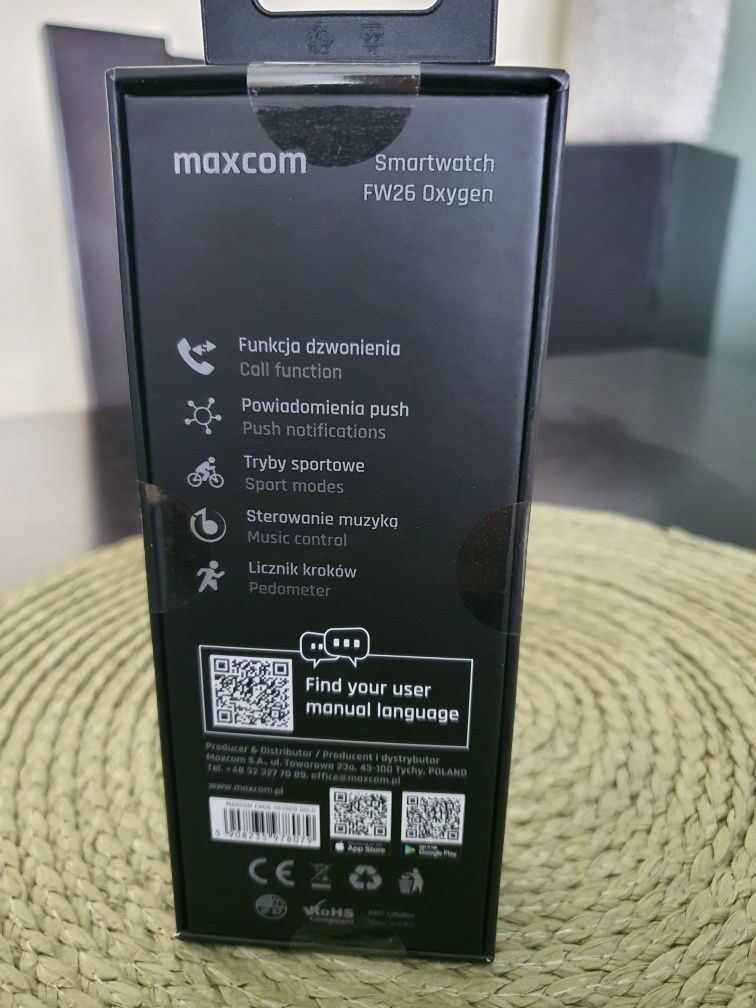 Smartwatch Maxcom FW26 Oxygen Złoty - Nowy