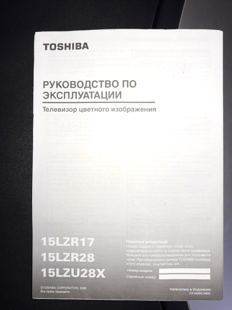 Телевизор Toshiba Bomba с плоским экраном