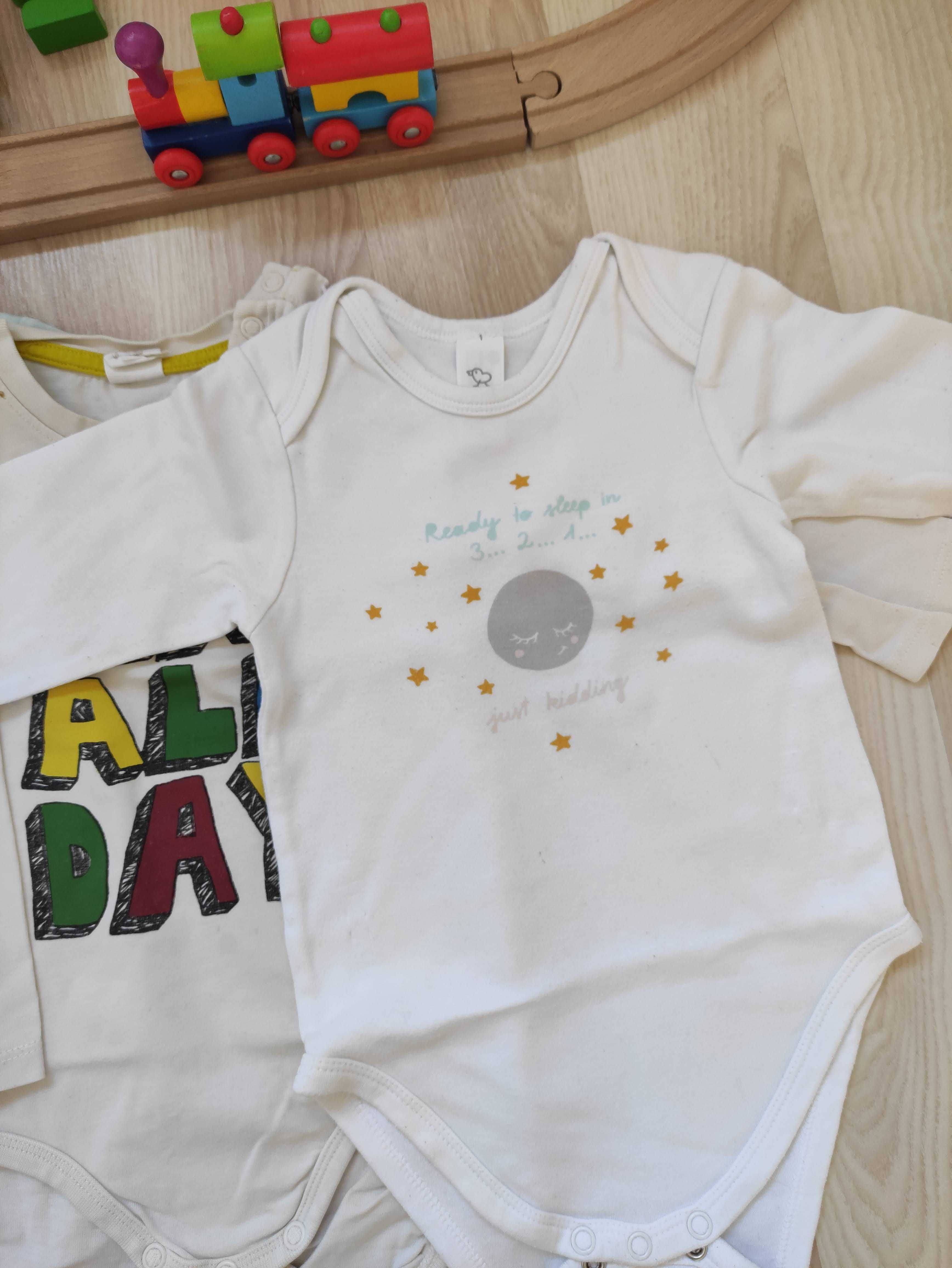 zestaw body długi rękaw r.92