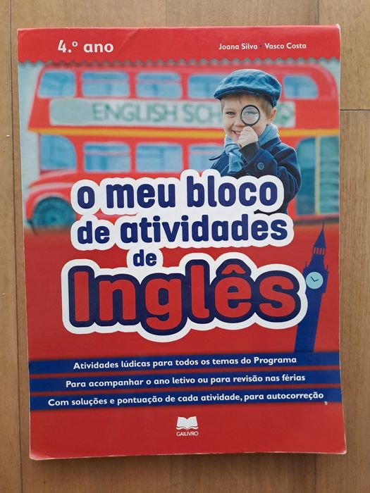 Caderno / bloco de atividades de inglês  4° ano