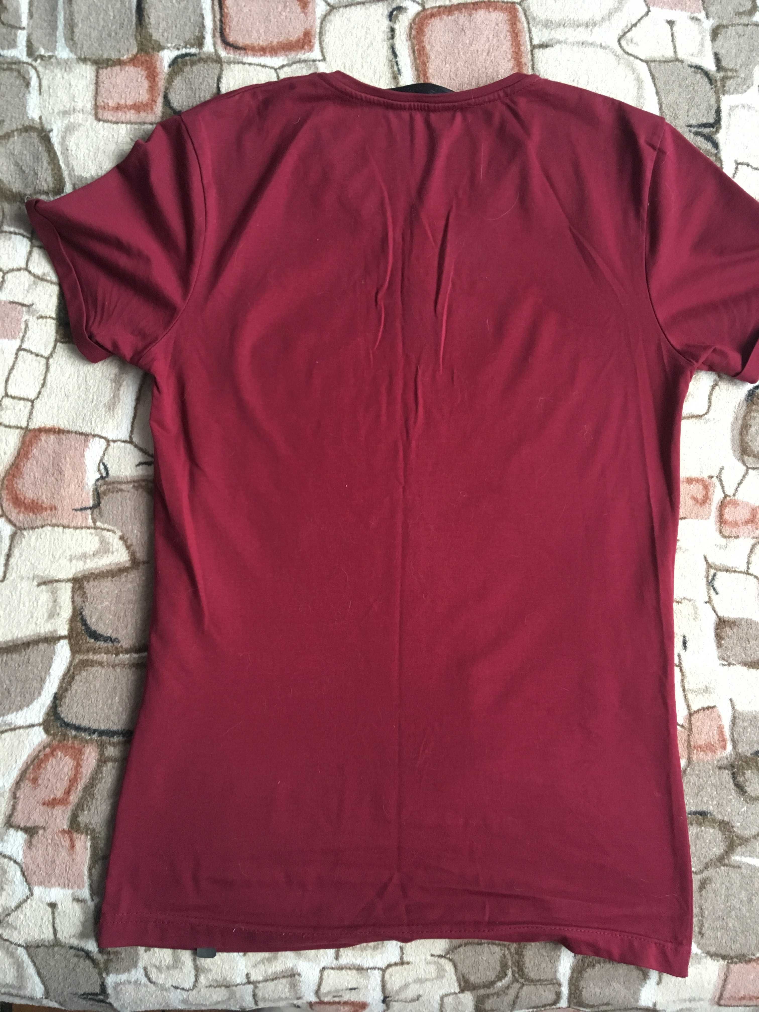 AXI мужская футболка бордо бордовая марсала Турция