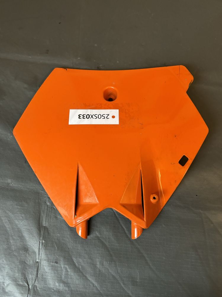 Plastron pole numerowe KTM EXC250 SX125 cross enduro plastik