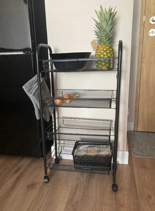 REGAŁ KUCHENNY na kółkach szafka kuchenna organizer do kuchni łazienki