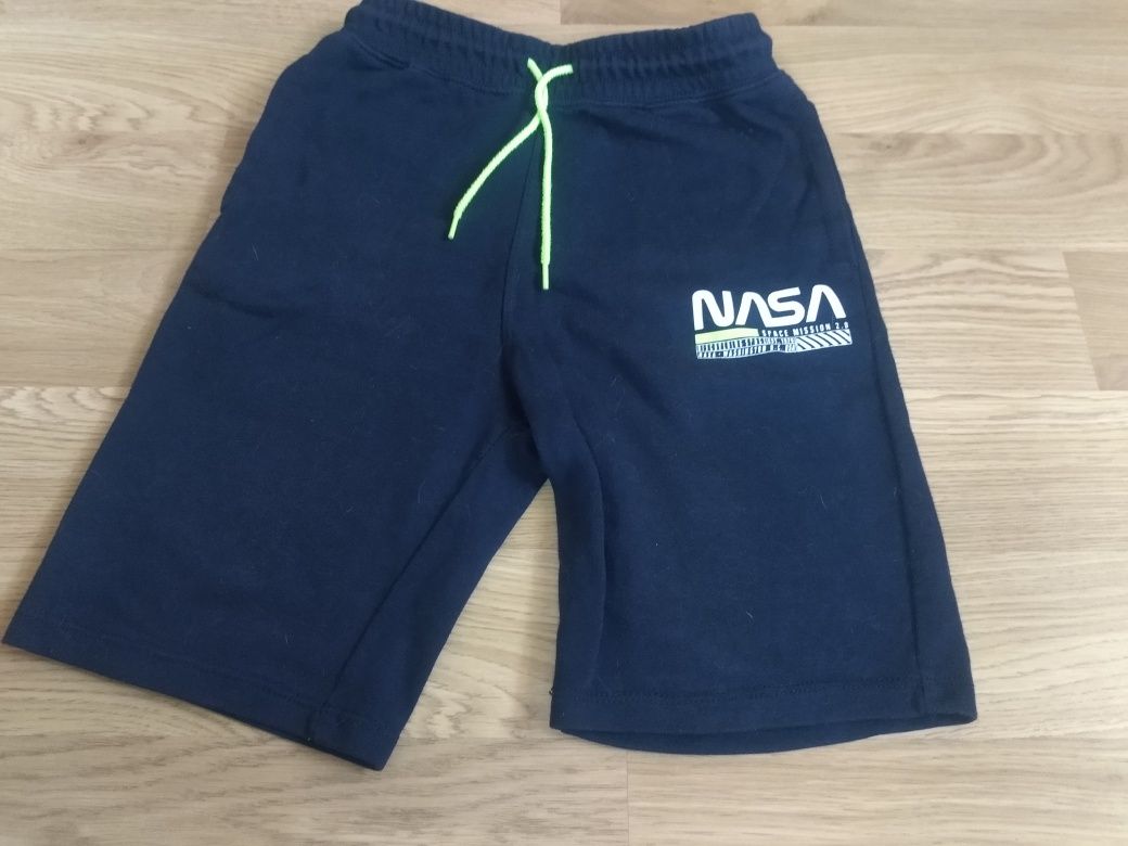 Spodenki szorty h&m na wzrost 152 cm granatowe nasa