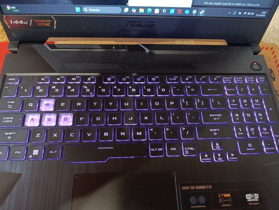 Asus Tuf 144Hz i5 11400h RTX 3050 16 RAM 512SSD